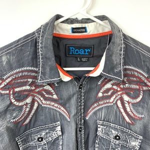 Roar Shirts - Roar Long Sleeve Button Down Shirt Buckle XXL Roar Shirts - Roar Long Sleeve Button Down Shirt Buckle XXL